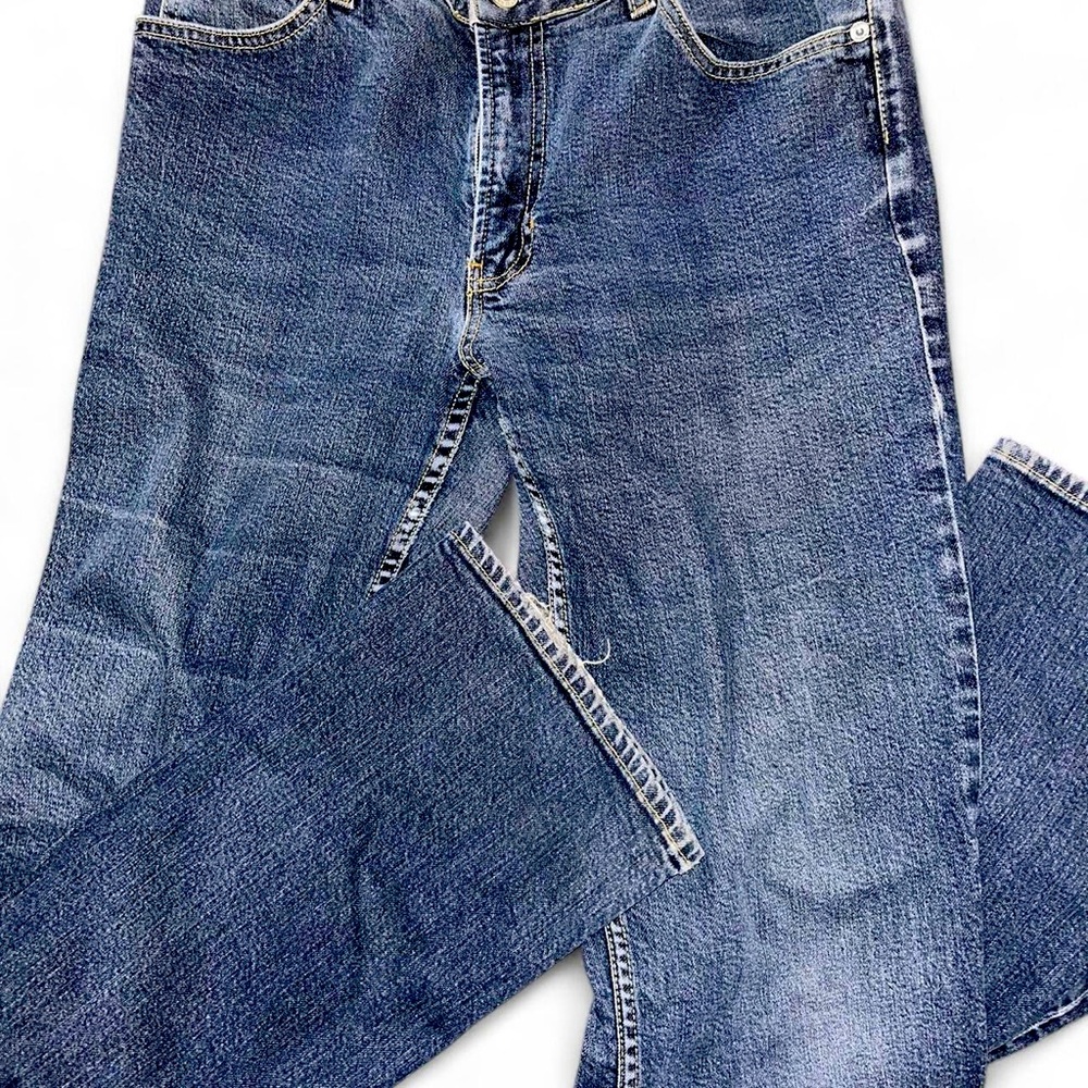 GAP Blue Straight Jeans with Subtle Fading